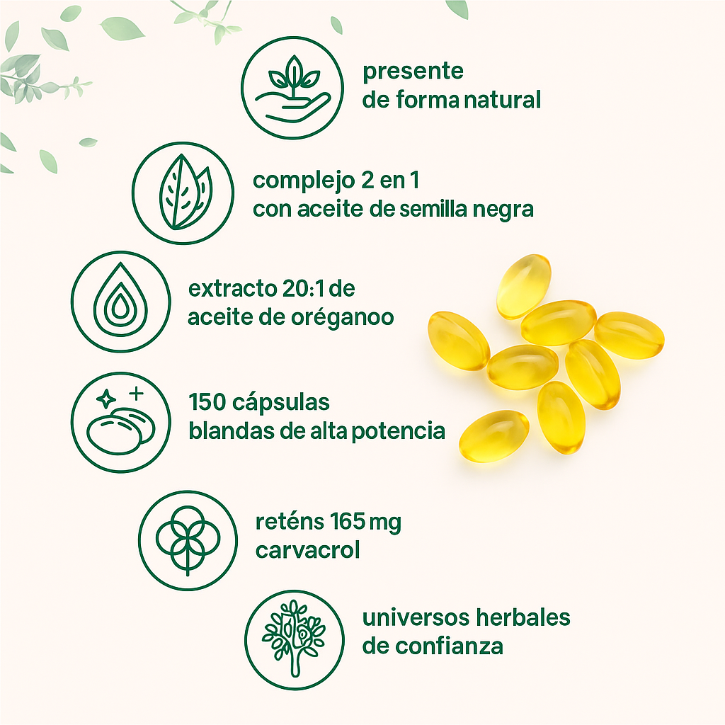 ACEITE DE OREGANO - 90 CAPSULAS - ORIGINAL