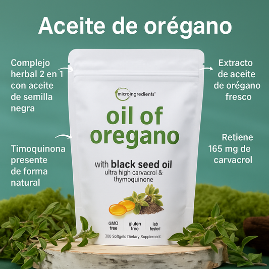 ACEITE DE OREGANO - 90 CAPSULAS - ORIGINAL