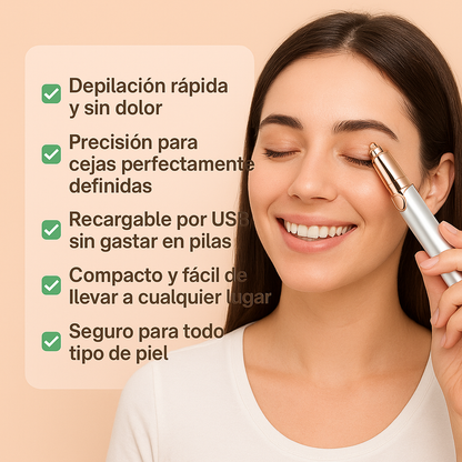 DEPILADOR DE CEJAS RECARGABLE PREMIUM