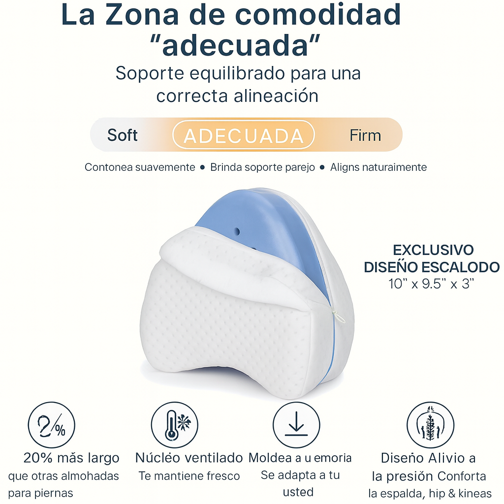ALMOHADA ORTOPEDICA PARA PIERNAS - PREMIUM