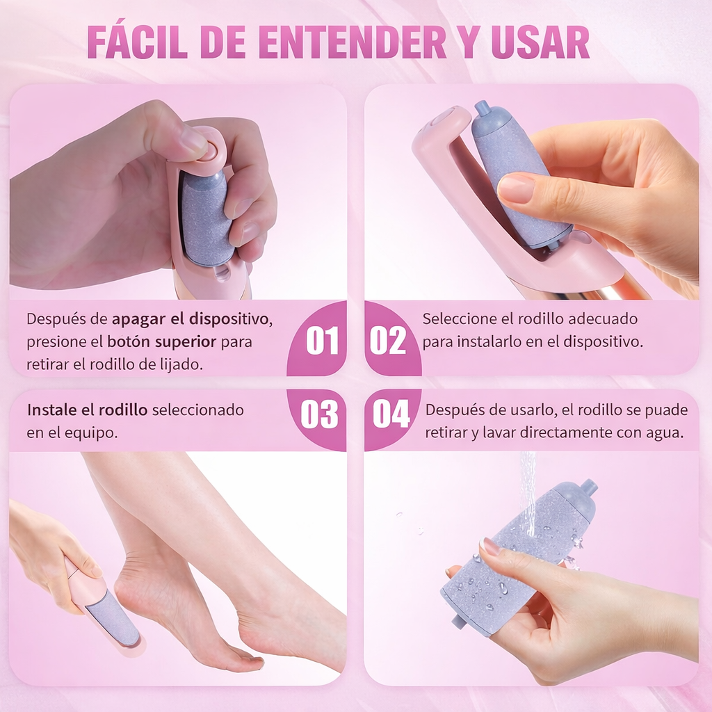 REMOVEDOR DE CALLOS RECARGABLE - PREMIUM