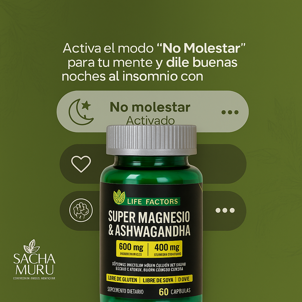 SUPER MAGNESIO Y ASHWAGANDHA - PREMIUM