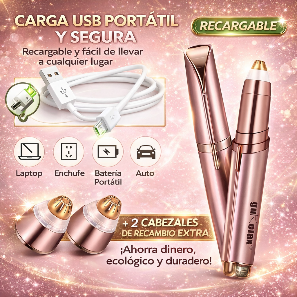 DEPILADOR DE CEJAS RECARGABLE - PREMIUM