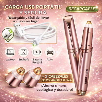 DEPILADOR DE CEJAS RECARGABLE - PREMIUM