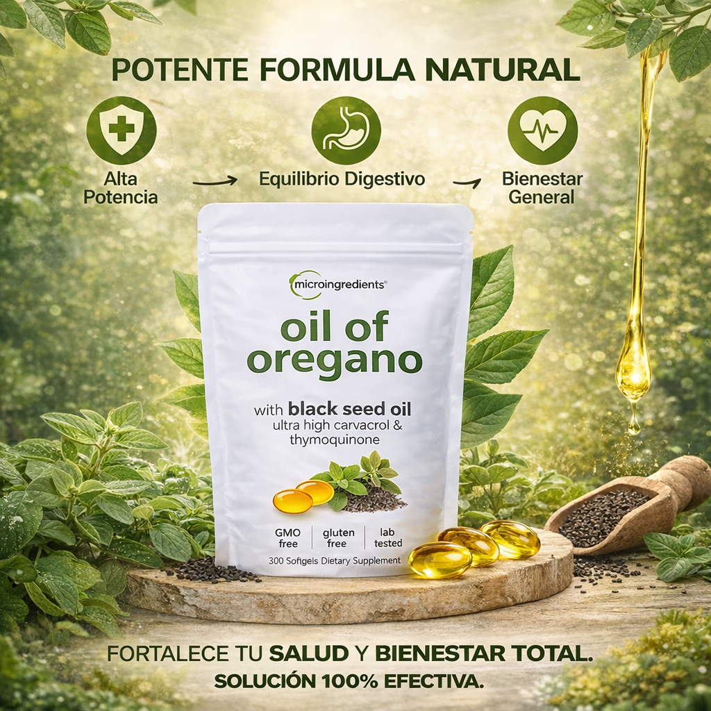 ACEITE DE OREGANO FORMULA 100% NATURAL 90 CAPSULAS - ORIGINAL