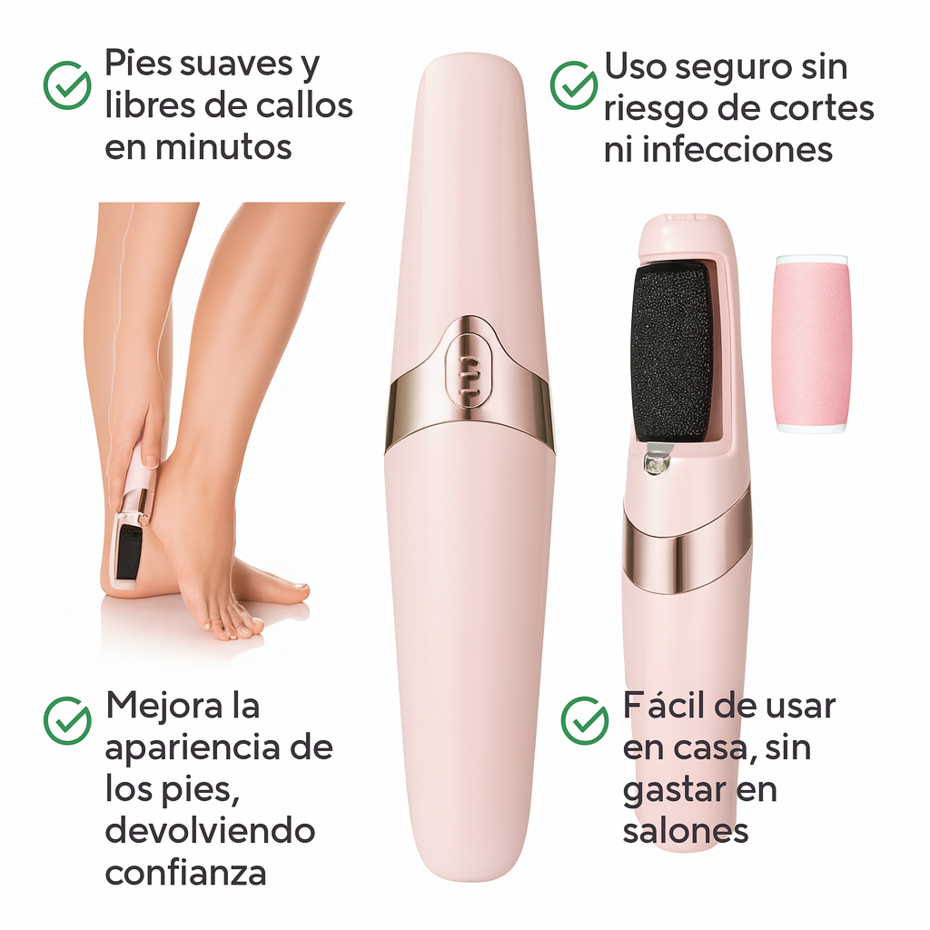 REMOVEDOR DE CALLOS RECARGABLE - PREMIUM