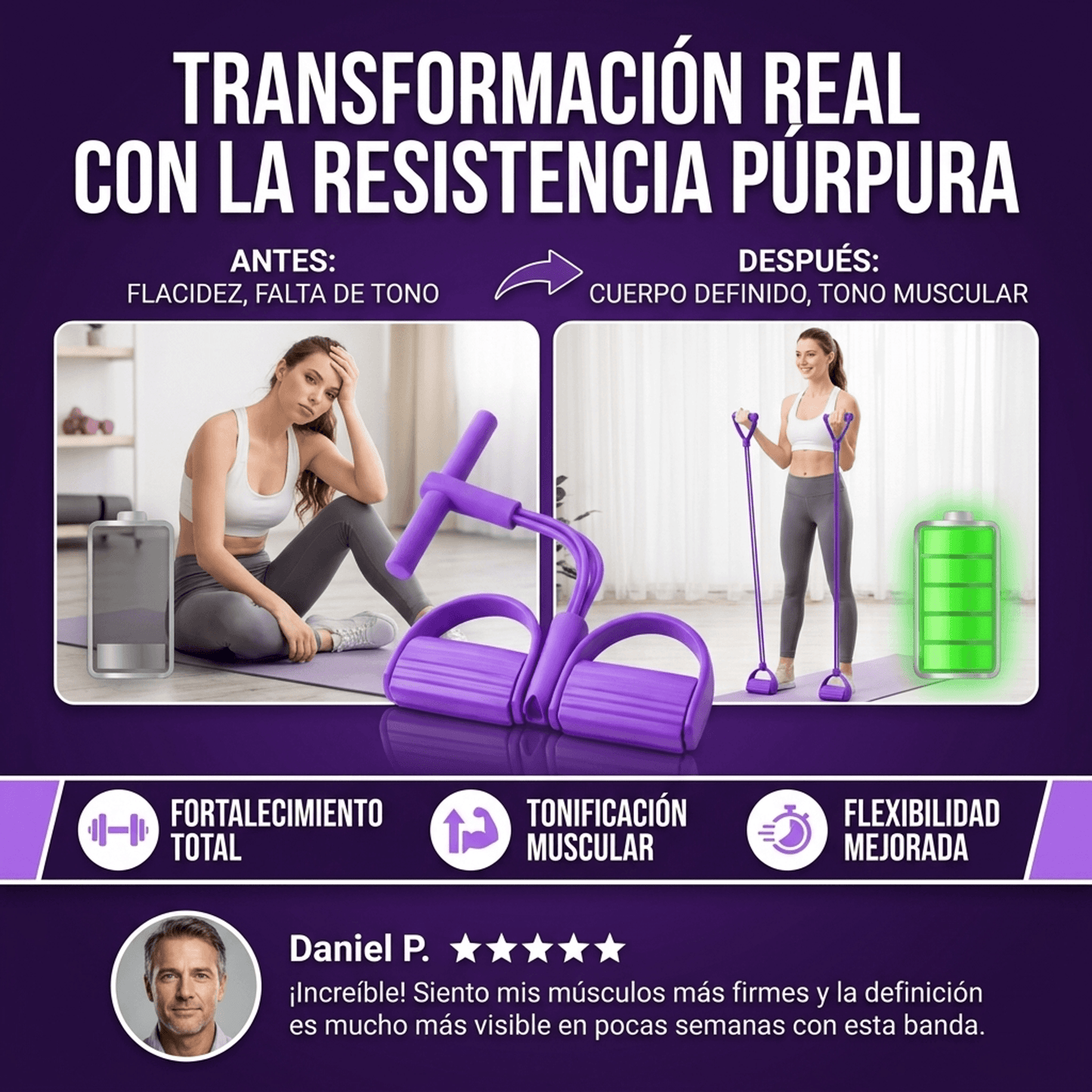 BANDA ELASTICA PARA ENTENAMIENTO DESDE CASA